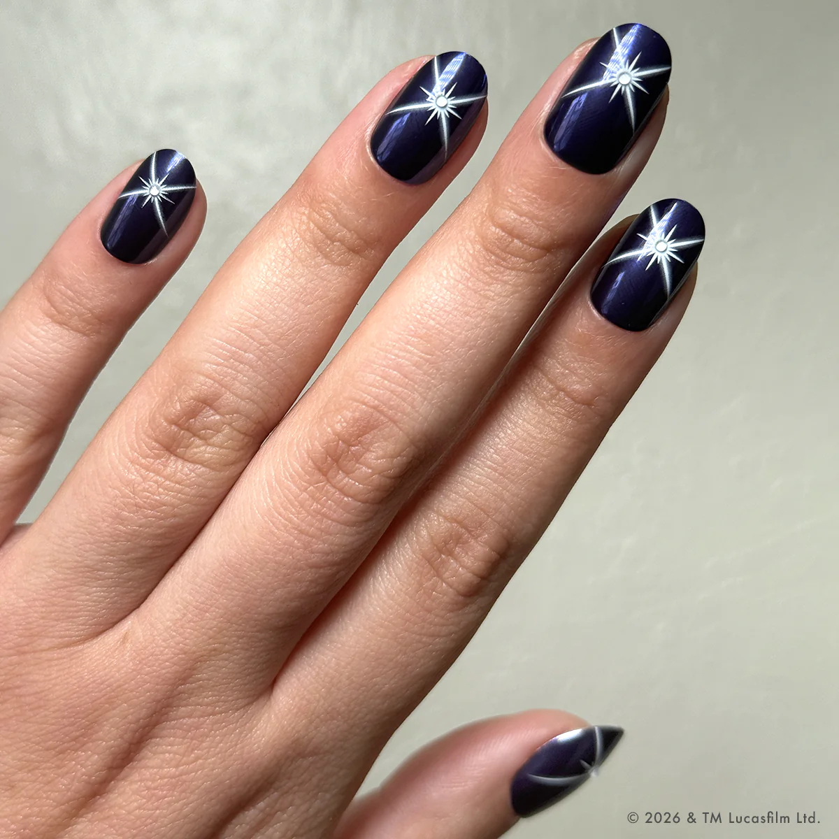 Blue Celestial Chrome - Press-Ons | Short | Round - Image 8