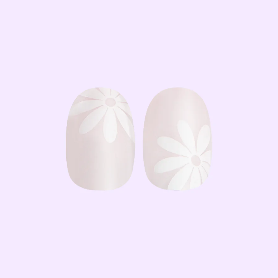 Chrome Daisy Pop - Press-On | Short | Round - Image 2