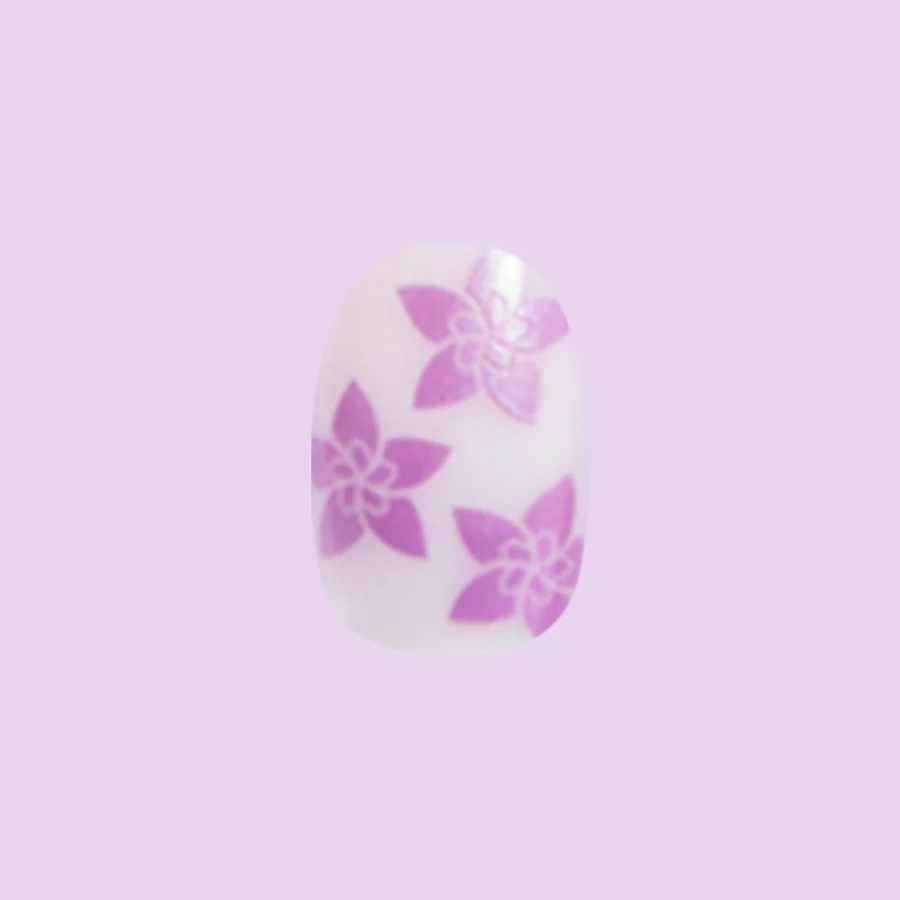 Chrome Petal Party - Press-On | Extra Short | Round - Image 2