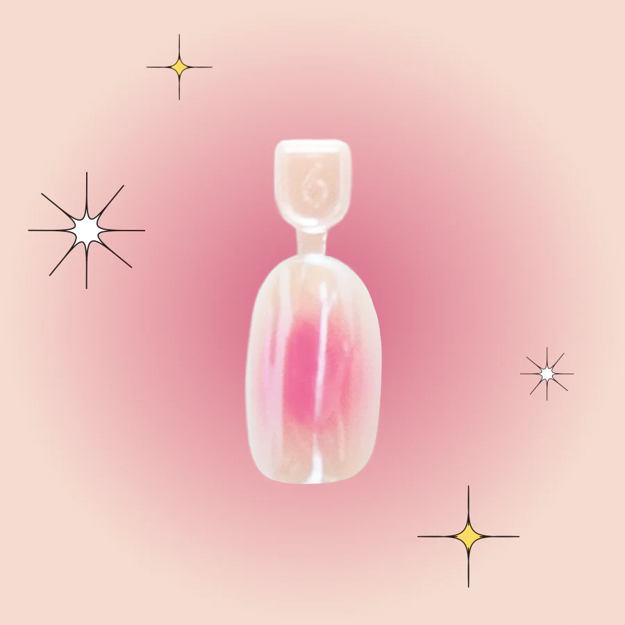 Cotton Candy Aura - Pressies | Short Medium | Round - Image 2