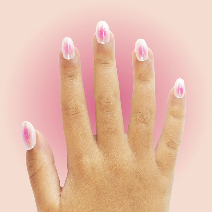 Cotton Candy Aura - Pressies | Short Medium | Round - Image 4