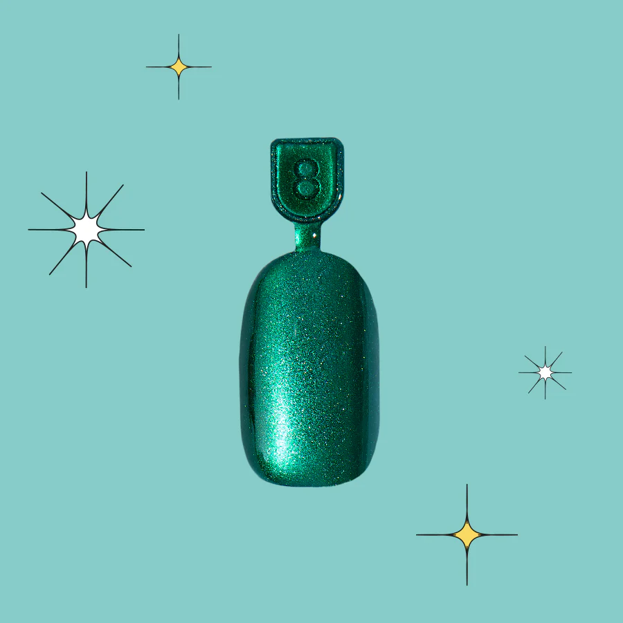 Emerald Magic Velvet - Pressies | Short Medium | Round - Image 2