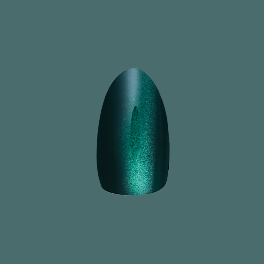 Emerald Velvet - Press-On | Medium | Almond - Image 2