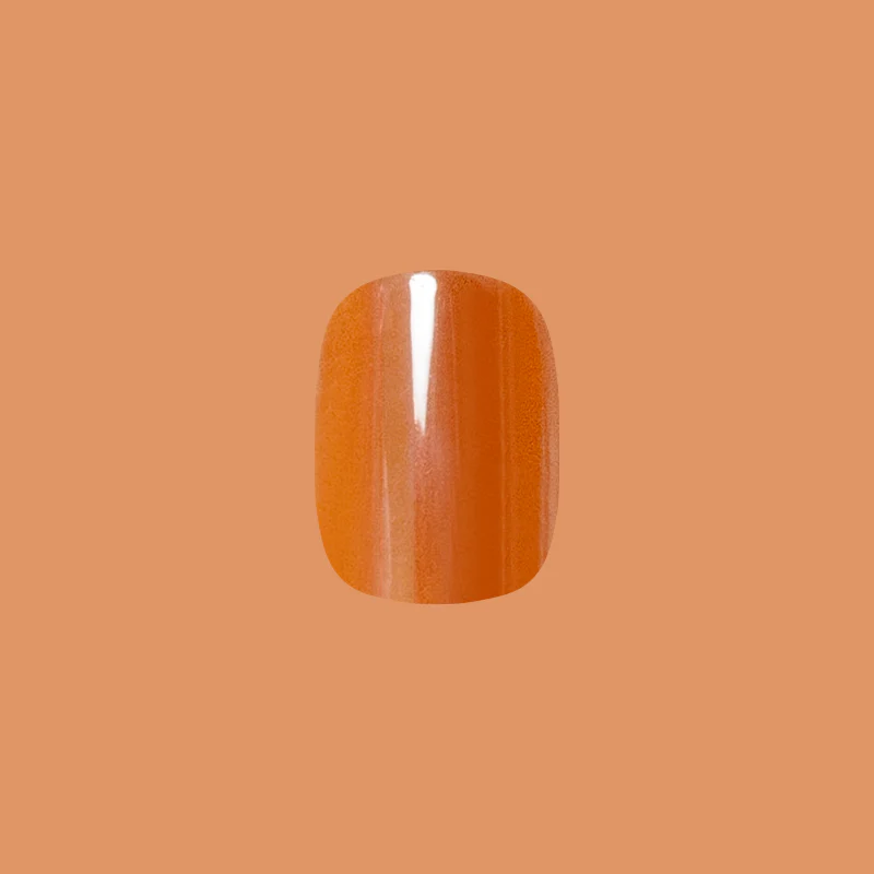 Glazed Pumpkin - Press-On | Short | Squoval - Image 2