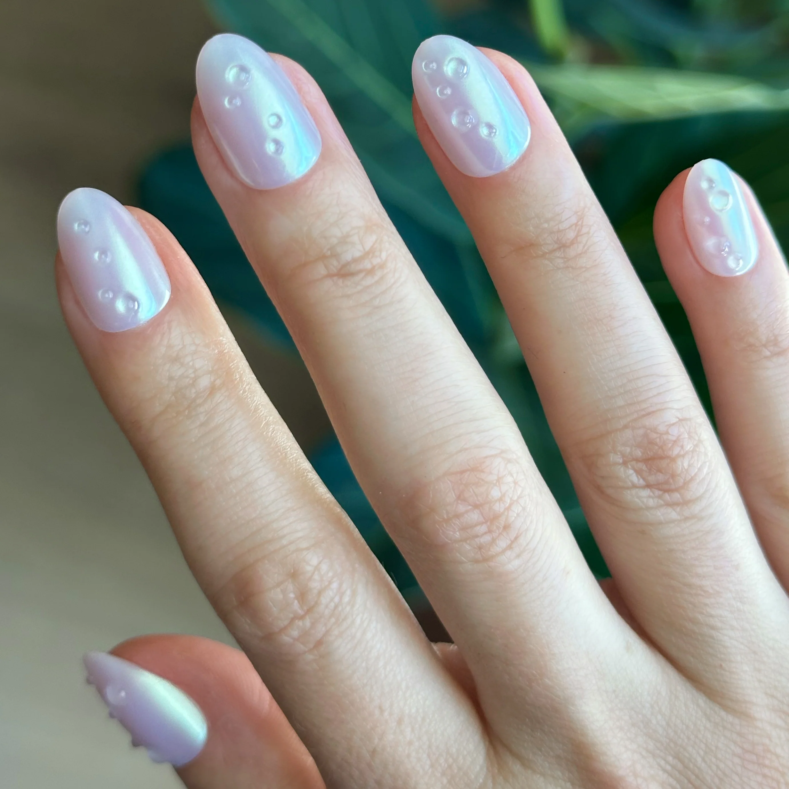 Purple Puka Raindrops - Press-On | Short | Almond - Image 5