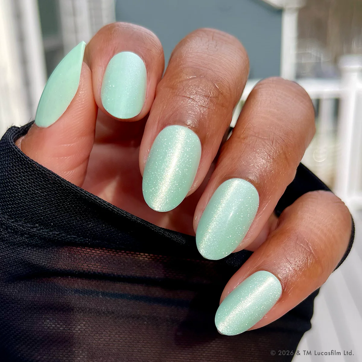 Grogu Green Velvet - Press-Ons | Medium | Oval - Image 6