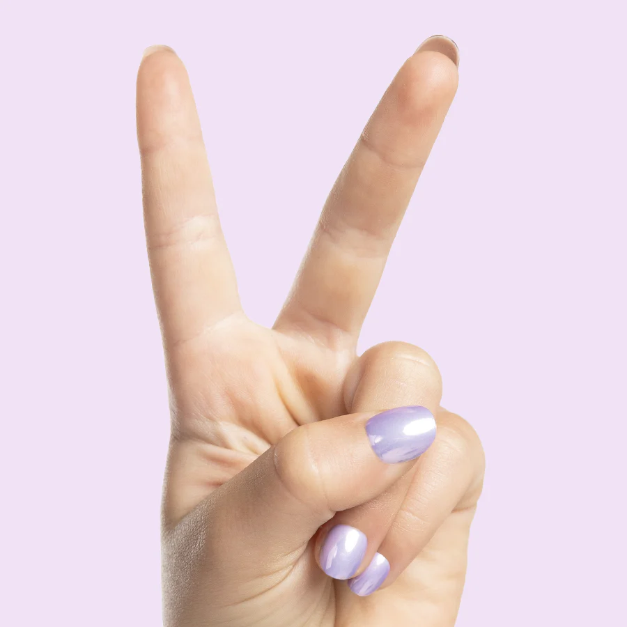 La La Lavender Chrome - Pressies | Extra Short Short | Round - Image 4