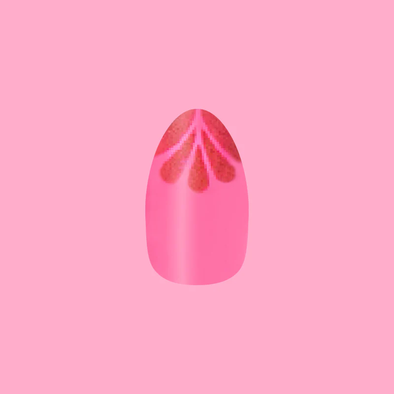 Magenta Chrome Tips - Press-On | Medium | Almond - Image 2