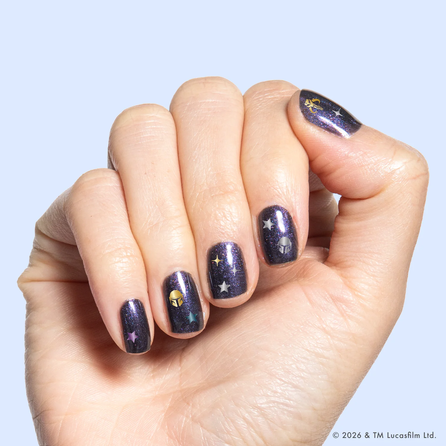 Mandalorian Creed Puffy Nail Art Stickers - Image 2