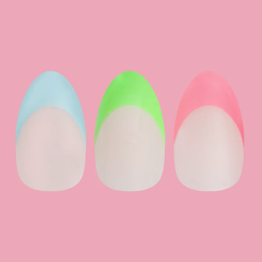 Pastel Neon French - Press-On | Medium | Almond - Image 2