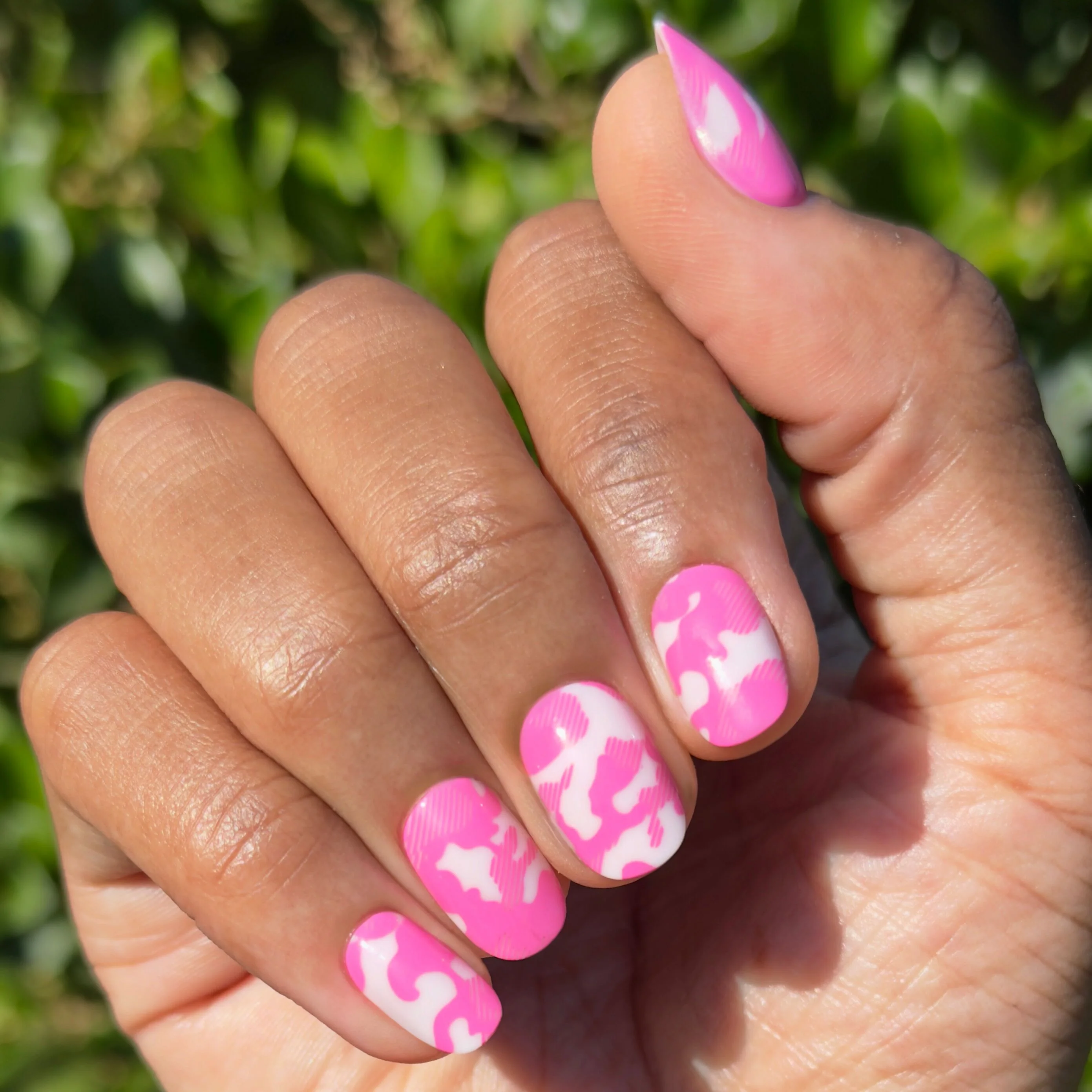 Pink Camo - Tab Press-On | Short | Round - Image 4