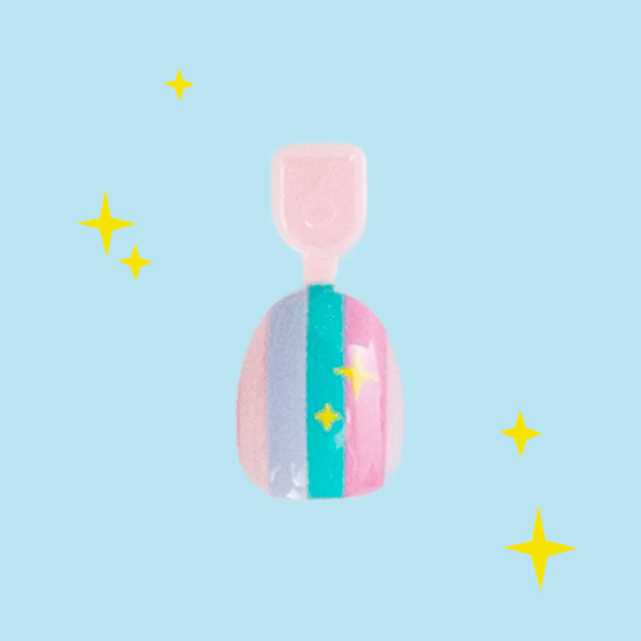 Rainbow Super Stripes - Pressies | Extra Short Short | Round - Image 2