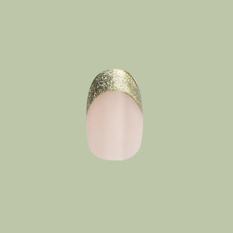 Sage Velvet French - Press-On | Medium | Oval - Image 2