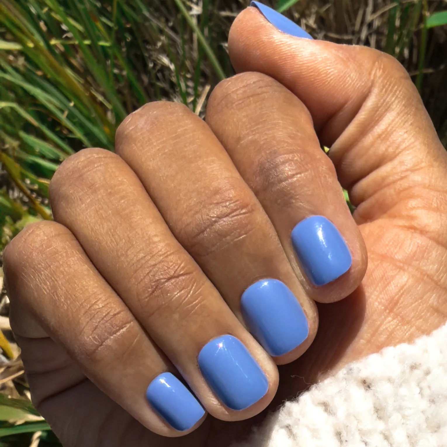 Summer Blue - Press-On | Extra Extra Short | Squoval - Image 4